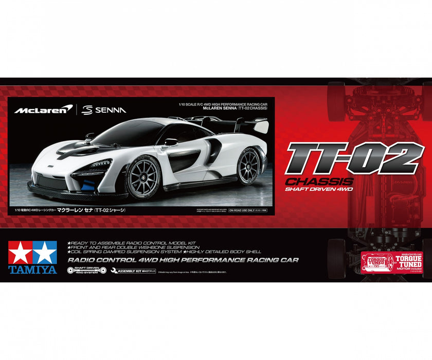 Tamiya McLaren Senna 1/10 TT-02 - 58711A (excluding ESC)