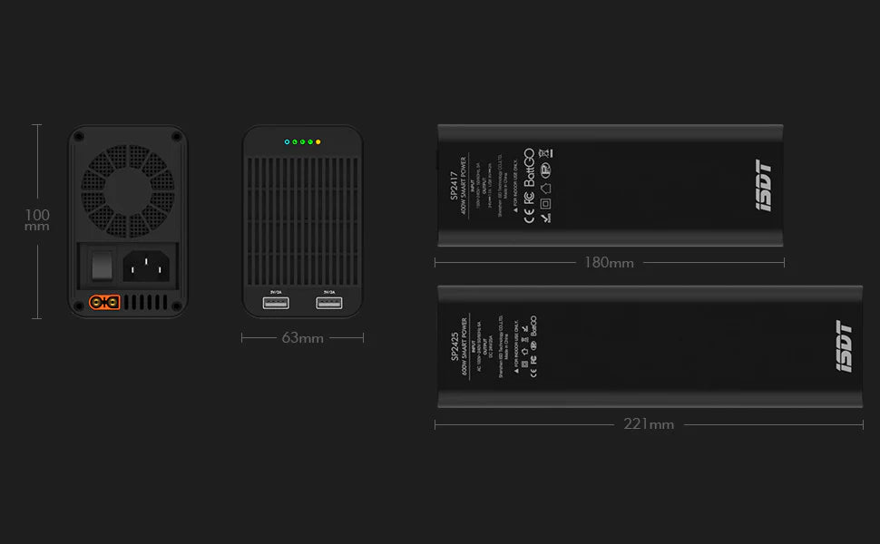 ISDT SP2417 Smart DC Power Supply - 400W / 17A / Power Station for DC Charger &amp; Travel