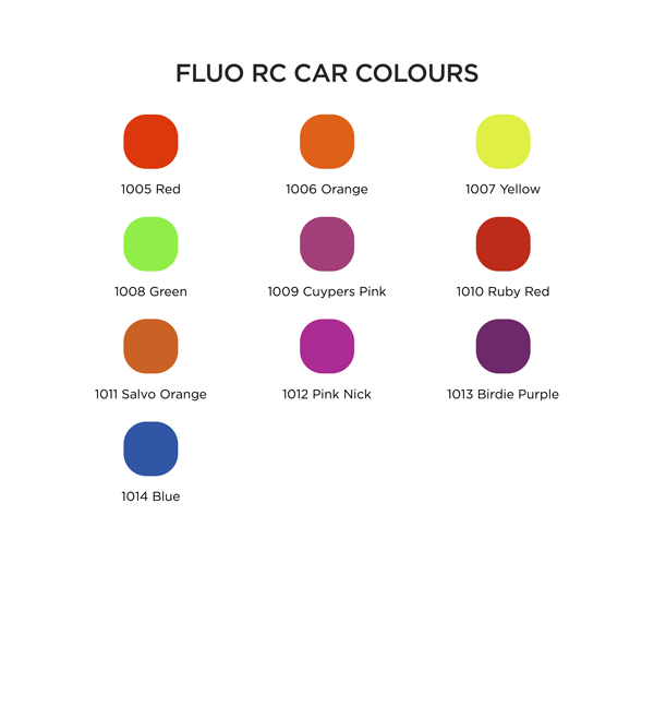 RC Car Colours FLUO BLUE 014 Lexan Colour Spray 150ml -  PRC01014