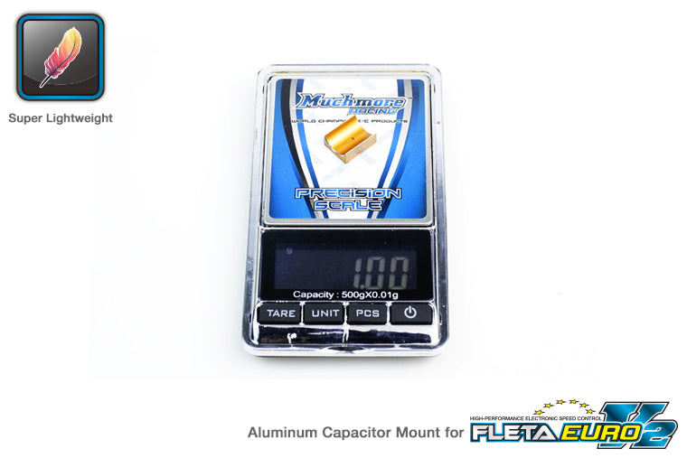 MUCHMORE Aluminum Capacitor Mount Black for FLETA EURO V2 (1) MR-ACMK