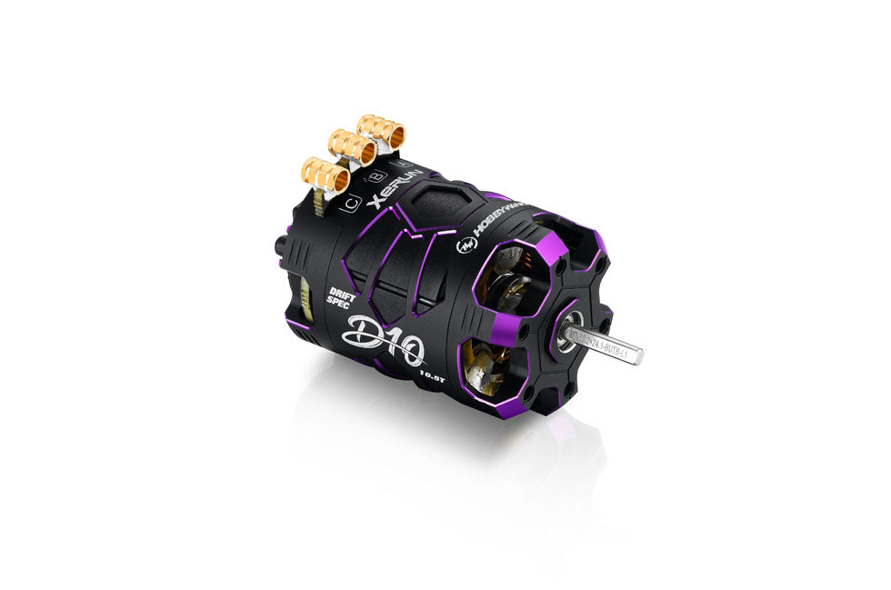 Hobbywing XeRun D10 13.5T Motor for Drift - PURPLE