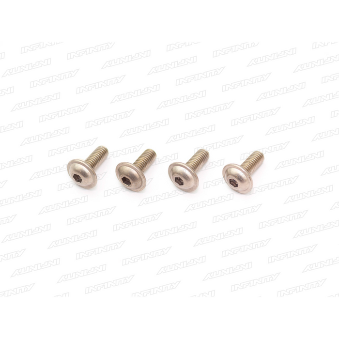 Infinity M3X8MM TITANIUM FLANGE BUTTON HEAD SCREW (4) B01308FT