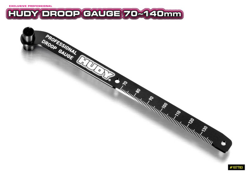 Hudy Chassis Droop Gauge 70-140mm for 1/10 & 1/8 Offroad - H107783