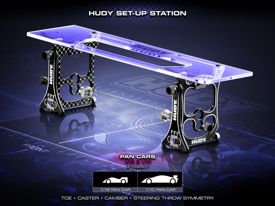 Hudy Setup Station for 1/10 & 1/12 Pan Cars - H109401