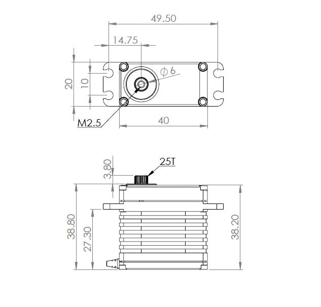 MKS Servo HV9930 (0.098s/43kg/8.2V) Brushless