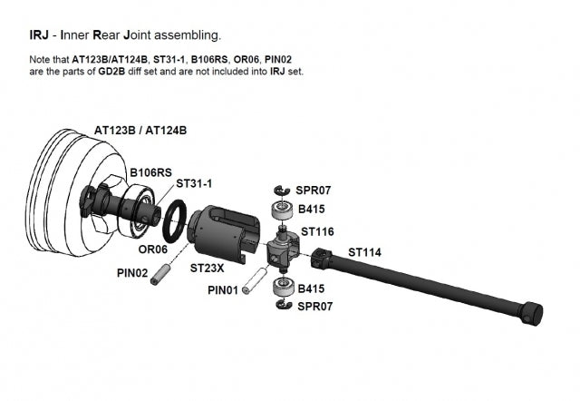 Awesomatix Driveshaft Set Rear (1) - IRJ