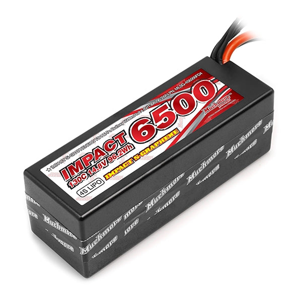 MUCHMORE IMPACT Silicon Graphene FD4 Li-Po Battery 6500mAh/14.8V 130C XT90 Wire Hard Case (1) MLSG-4S6500FD4