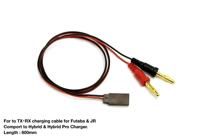 MUCHMORE TX・RX Charging Lead (600mm) for Futaba&amp;JR (1) MML-TRL