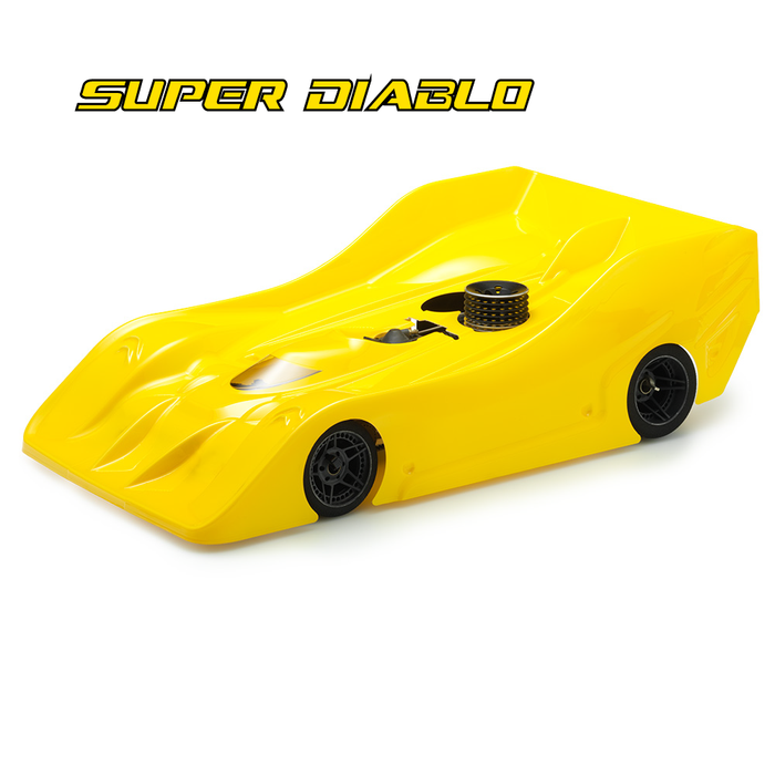 Xtreme R18 SUPER DIABLO 1/8 Scale Onroad Nitro Competition Body Shell - Light 1.0mm - MTB0414-10