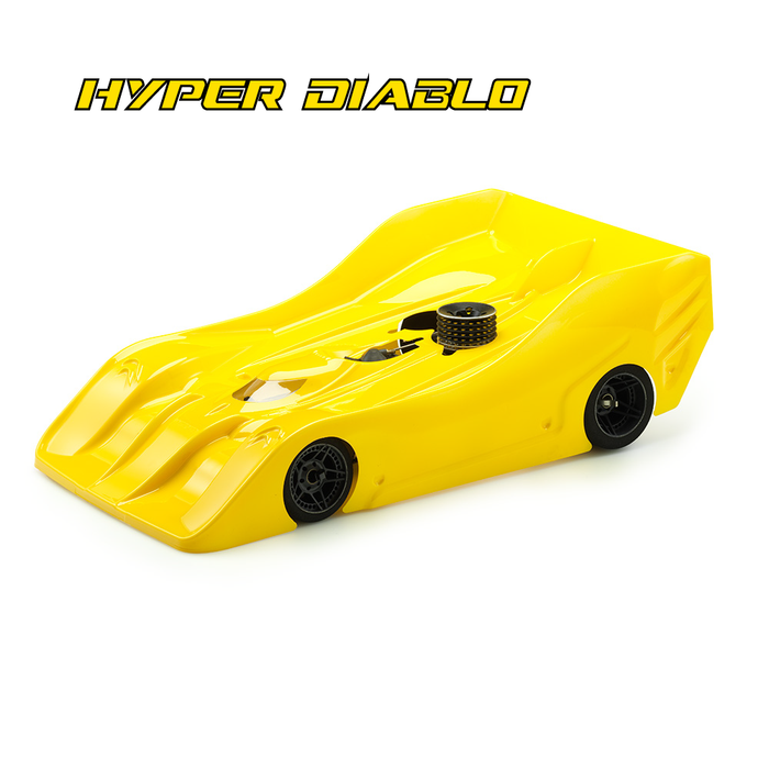 Xtreme R18 HYPER DIABLO 1/8 Scale Onroad Nitro Competition Body Shell - Light 1.0mm - MTB0423-10