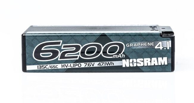 Nosram Graphene-4.1 6200mAh HV Stock Spec Shorty LiPo 7.6V 135C/65C - 224g - 999759