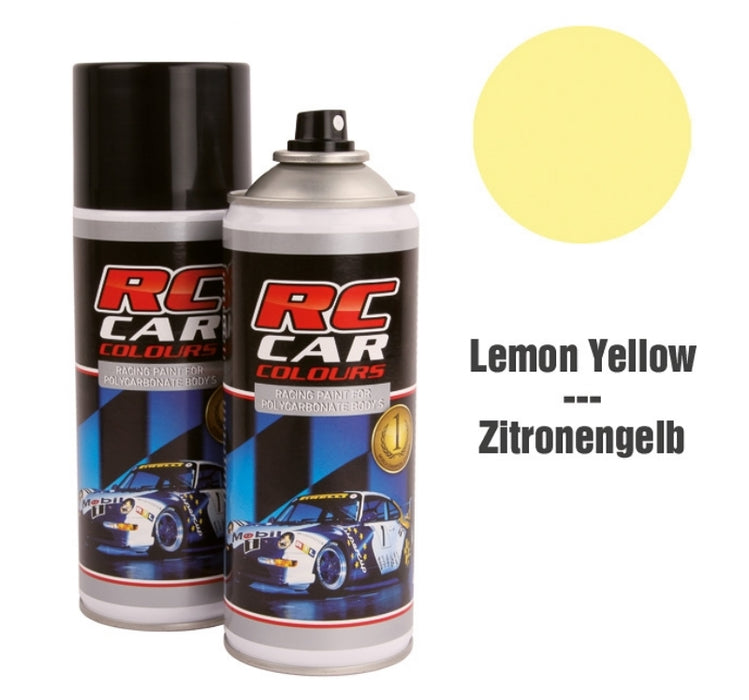 RC Car Colors YELLOW 020 Lexan Color Spray 150ml - PRC00020