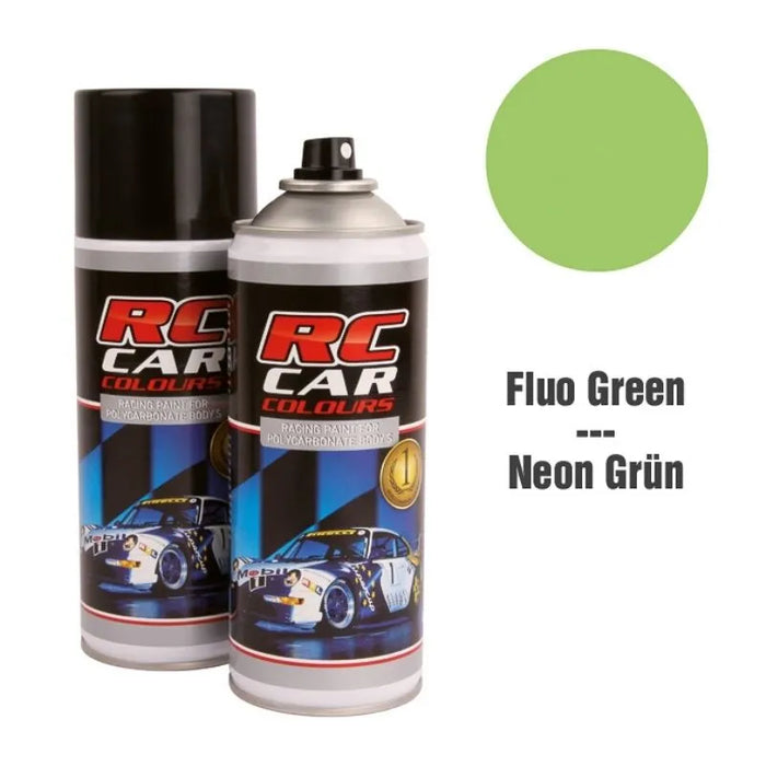 RC Car Colors FLUO GREEN 008 Lexan Color Spray 150ml - PRC01008