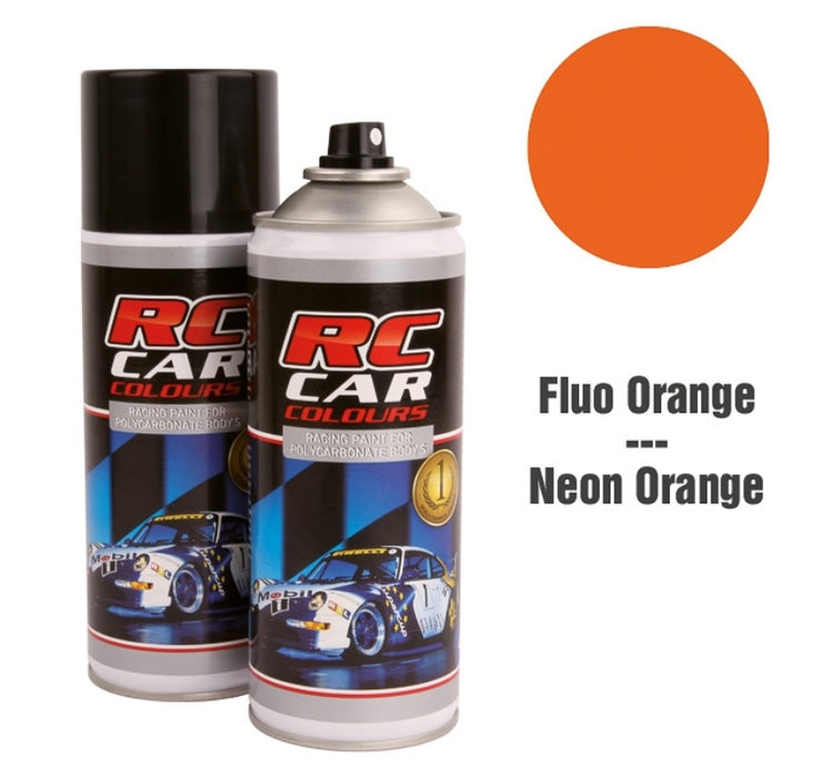 RC Car Colours FLUO DEEP (Snake) ORANGE 011 Lexan Colour Spray 150ml -  PRC01011