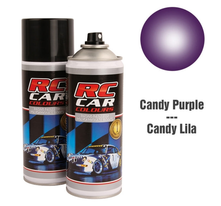 RC Car Colors CANDY ICE PURPLE 024 Lexan Color Spray 150ml - PRC01024