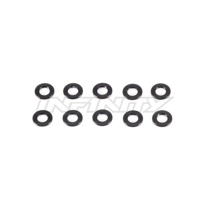 Infinity ALUMINUM WASHER 3X6X0.5MM - Black (10) T078