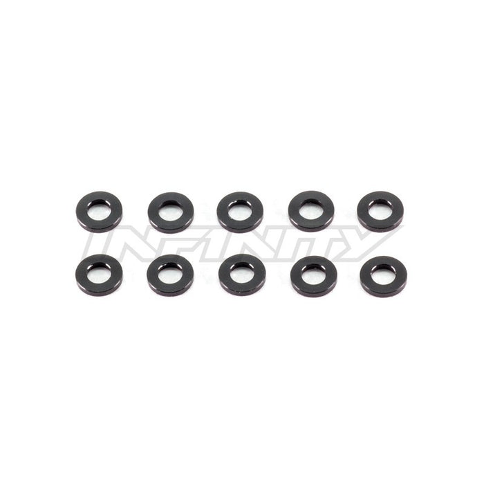 Infinity ALUMINUM WASHER 3X6X1.0MM - Black (10) T079