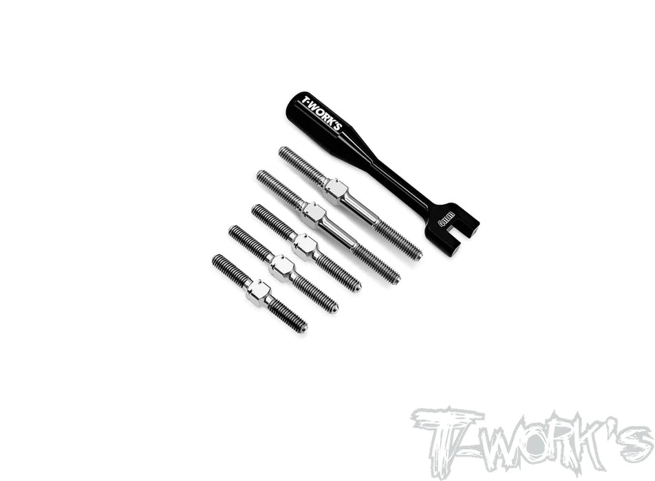 T-Works TB-279 64 Titanium Turnbuckle Set for Xray X4 2023/2024