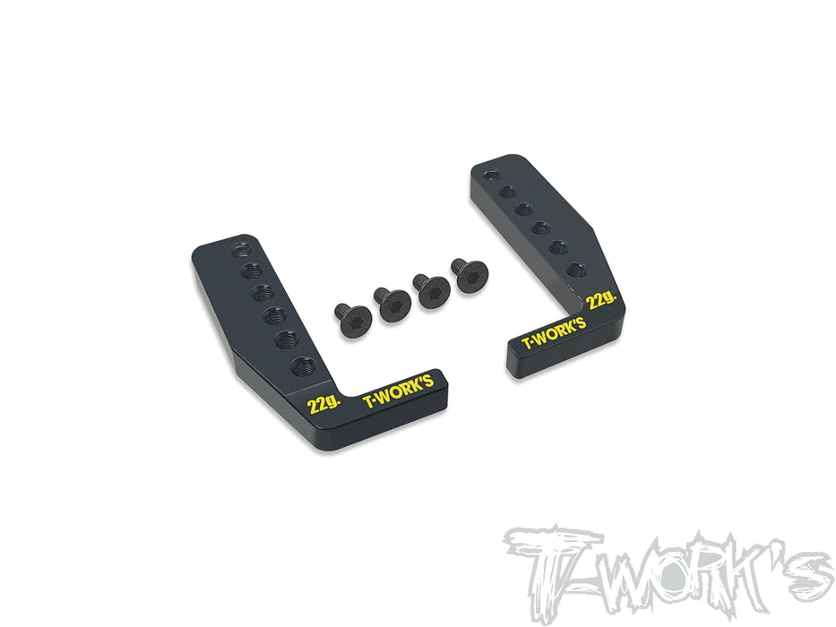 T-Works TE-A800R-B Brass Battery Holder for Awesomatix A800R - 2pcs. / Each 22g.