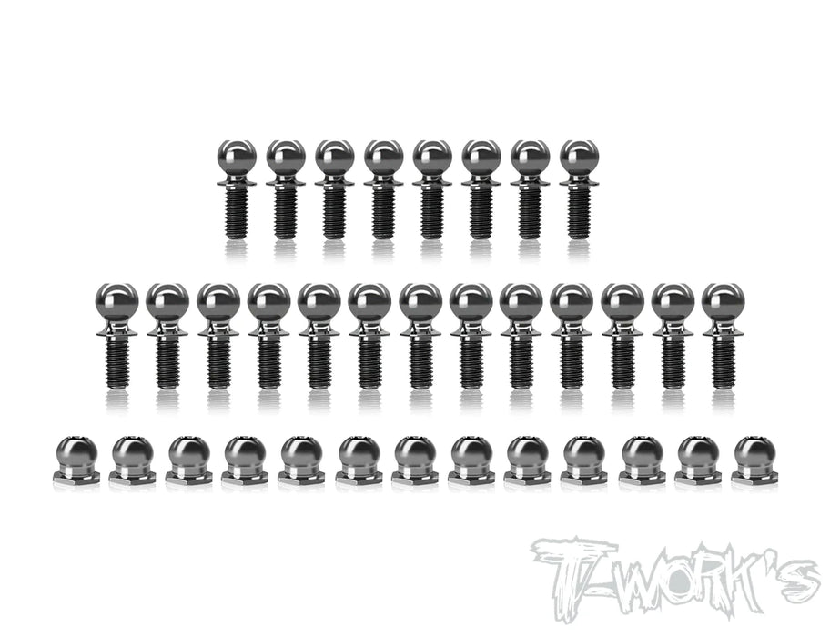 T-Works TP-185 64 Titanium Ball End set for Awesomatix A800R  - 34pcs.