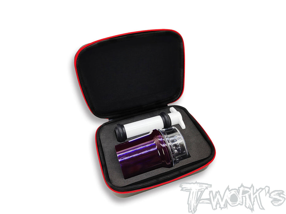 T-Work's TT-075-O-TAR Compact Hard Case Tamiya Damper Oil Air Remover ( Super Long )