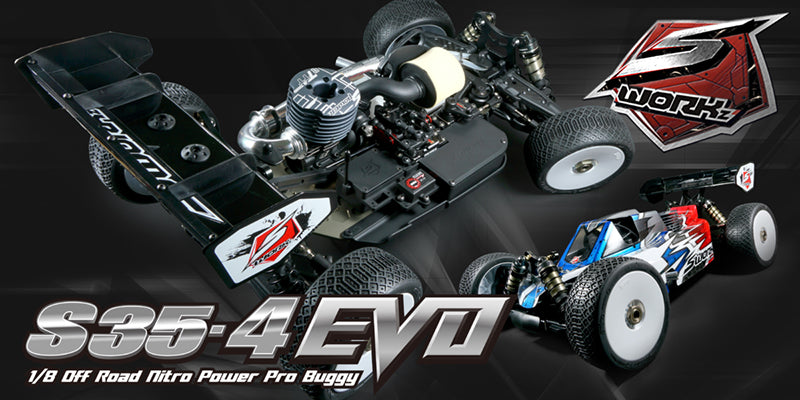 Sworkz S35-4 EVO 1/8 Nitro 4WD Buggy Off-Road Competition Chassis Kit - SW910041