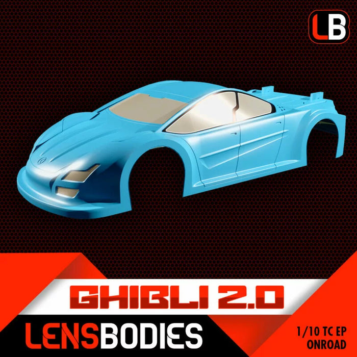 Lens Bodies GHIBLI 2.0 1/10 Touring Onroad 190mm Body Lexan Shell - Standard