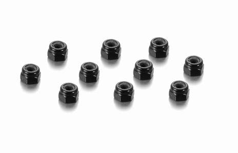 Hudy Alu Nut M3 black (10) - 296530-K