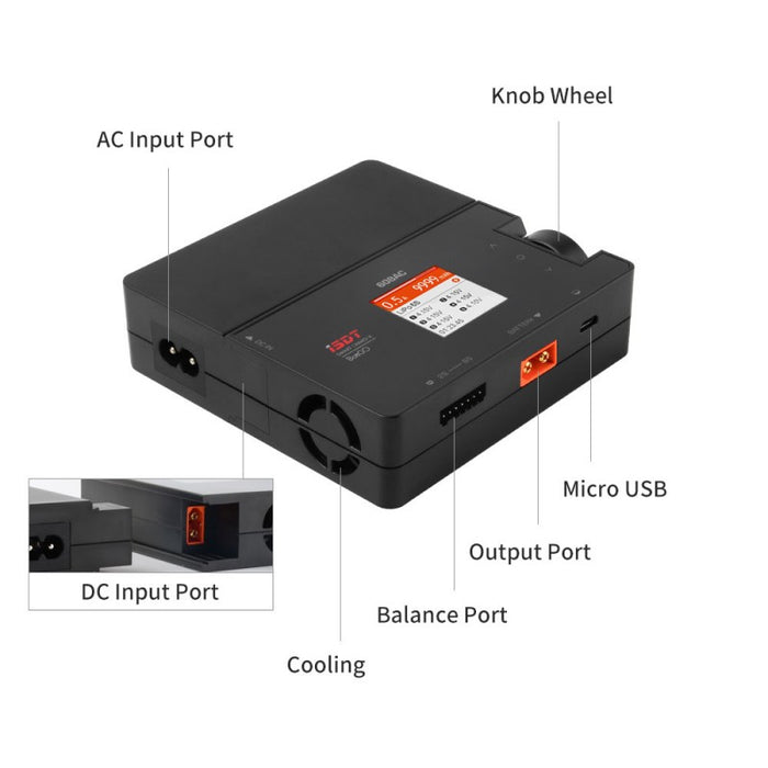 ISDT 608AC Smart Ladegerät, AC 50W / DC200W AC/DC (1) ISDT608AC