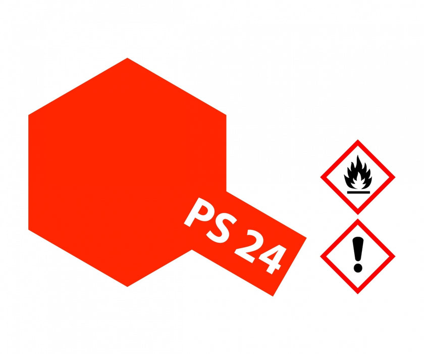 Tamiya Lexan Spray (1) - PS-24 Fluorescent Orange