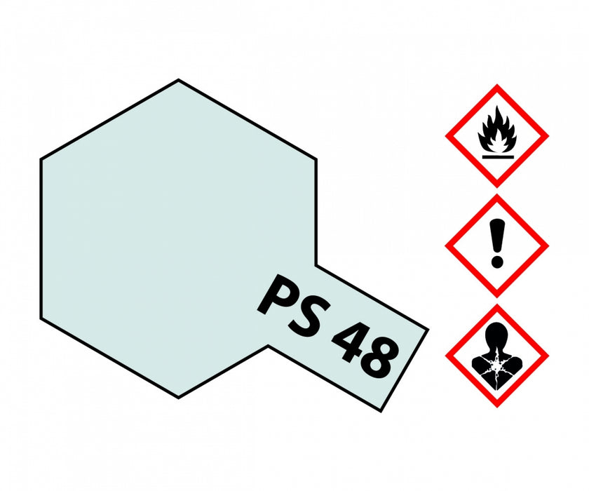 Tamiya Lexan Spray (1) - PS-48 Semi-Gloss Silver