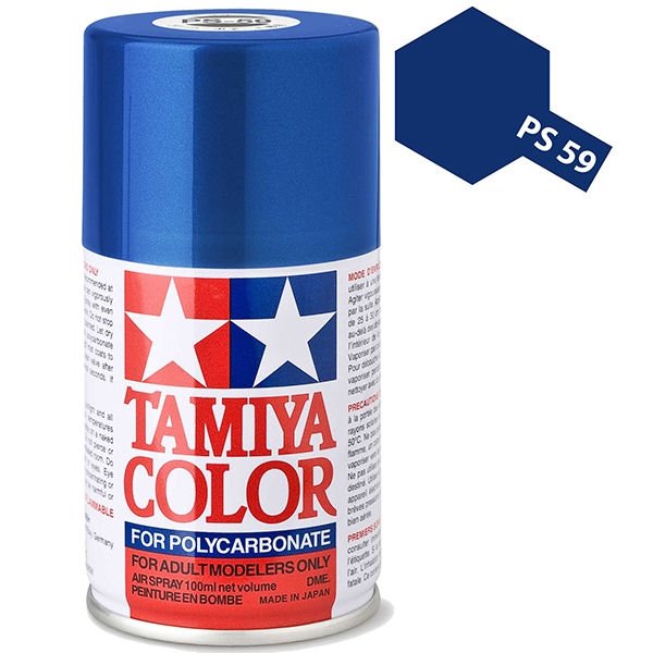 Tamiya Lexan Spray (1) - PS-59 Dark Metallic Blue