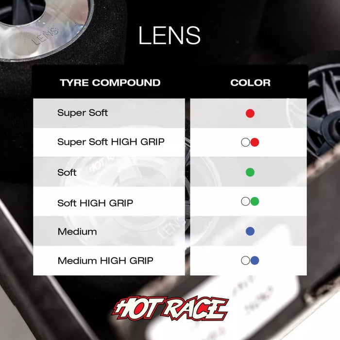 Hot race - SET OF LENS TYRES 1\8 REAR SO- FRONT SO (4)