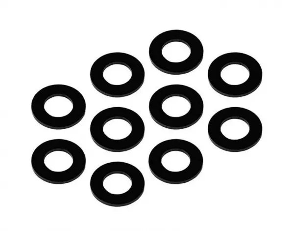 MR33 Aluminum Washers 3.0x6.0x0.75mm - Black (10)