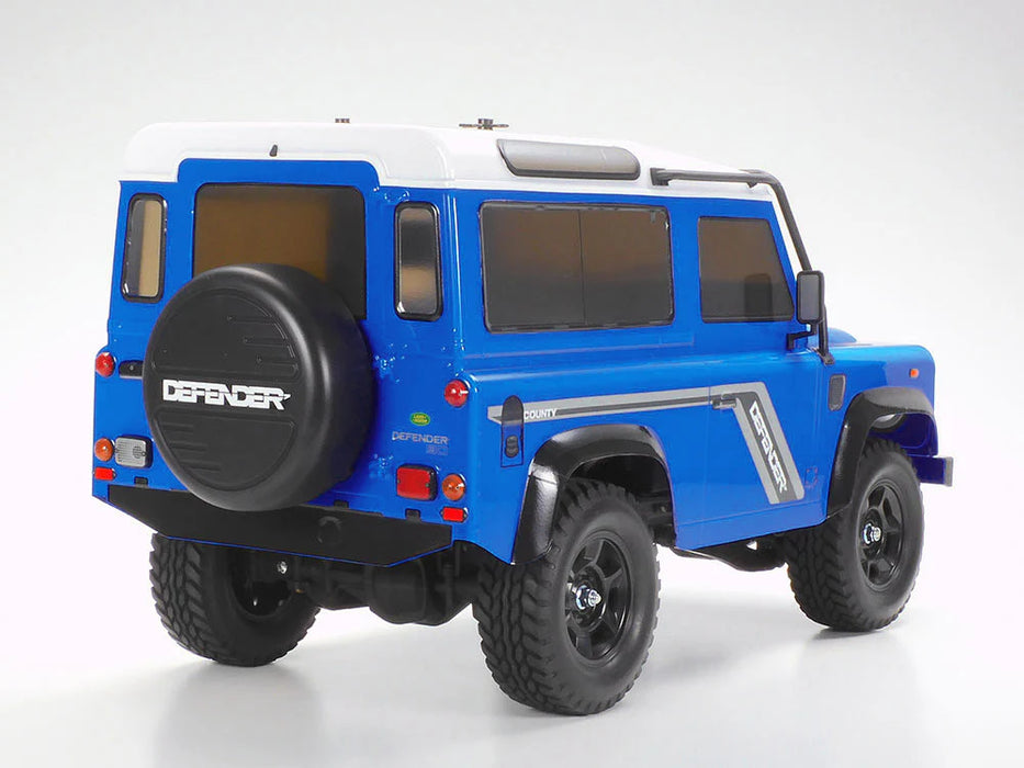 Tamiya Land Rover 90 Defender L Blue (painted) CC-02 - 47478A (excluding ESC)