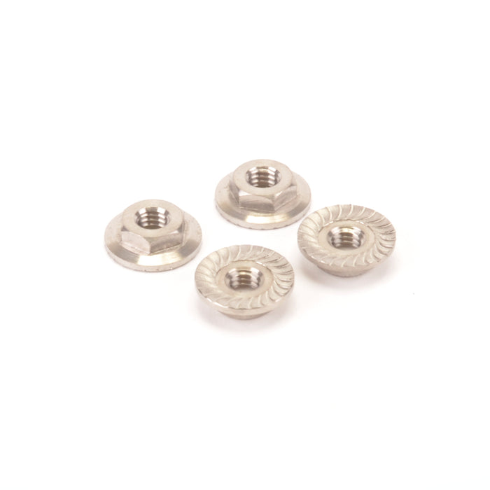 Schumacher TITANIUM LOW PROFILE M4 SERRATED NUT (4) - U7400