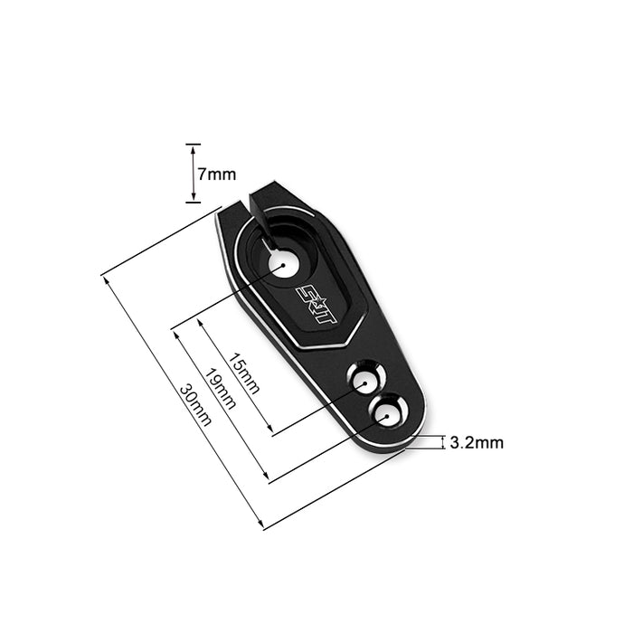 SRT Servo Horn Black Aluminium 25T (1) - TR-X5